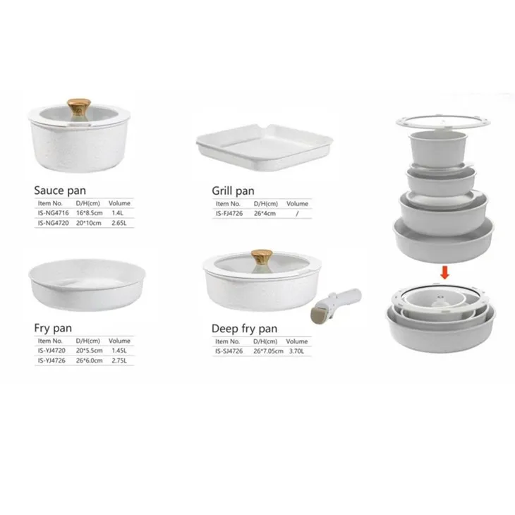 White cookware Set